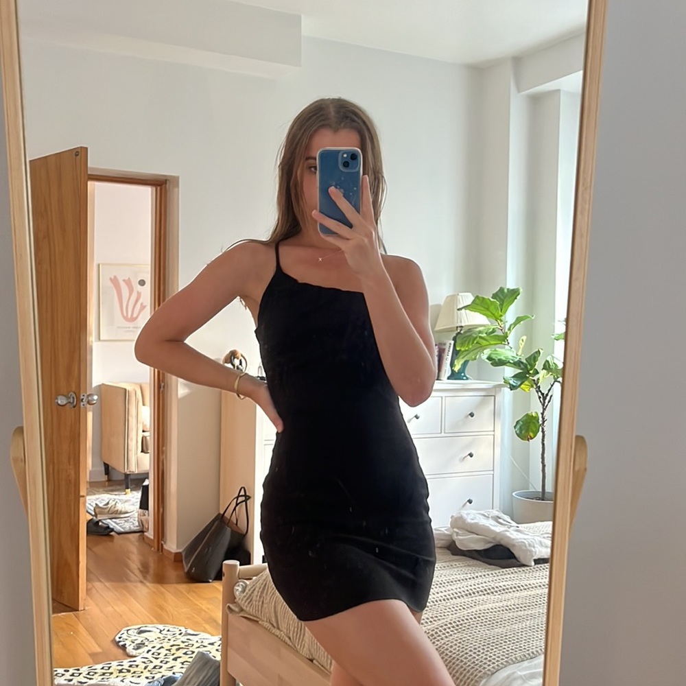 LF little black dress one shoulder